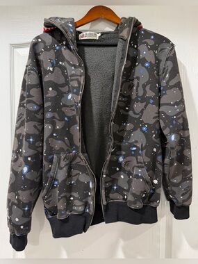 Limited Edition Bape Space Camo Full Zip Hoodie size L